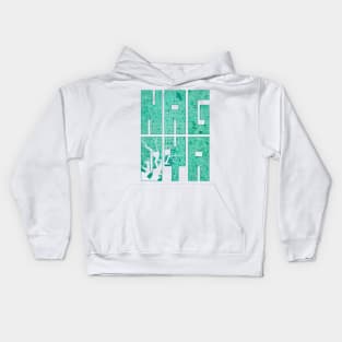 Nagoya, Japan City Map Typography - Watercolor Kids Hoodie